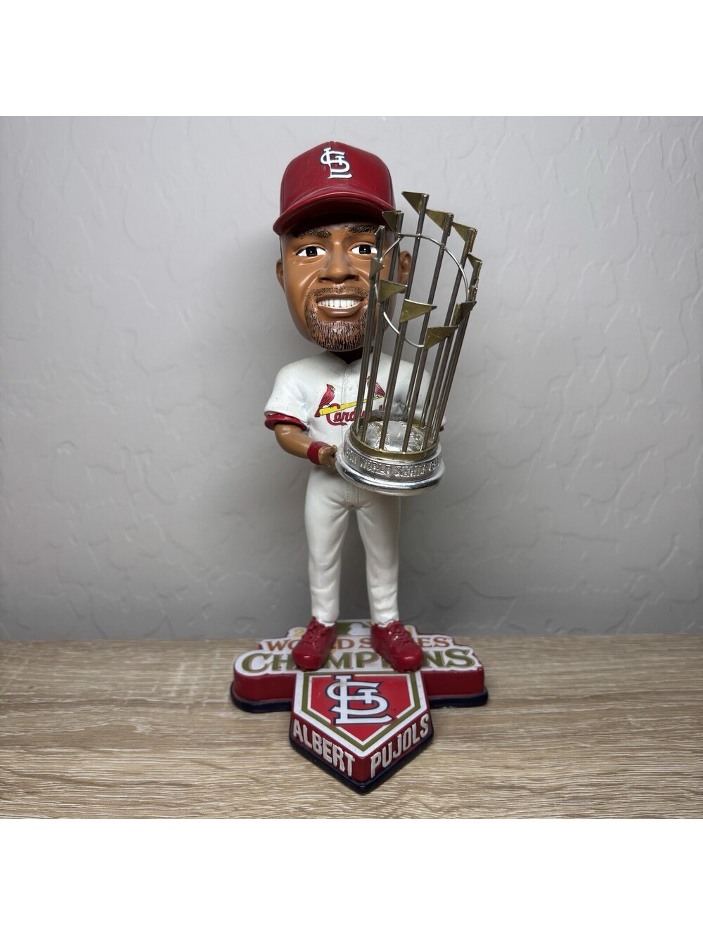 Albert Pujols 2011 World Series Trophy Bobblehead Forever Collectibles /2011